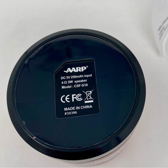 NEW - AARP Red Portable Mini Bluetooth Speaker - Picture 7 of 10